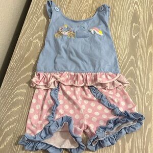 Cinderella ruffle short set